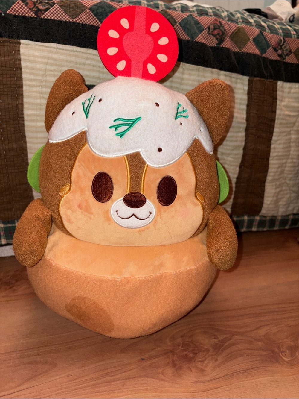 Walt Disney Munchlings Chip only LARGE Plush 16" Fafalel Pita Pocket Street Food